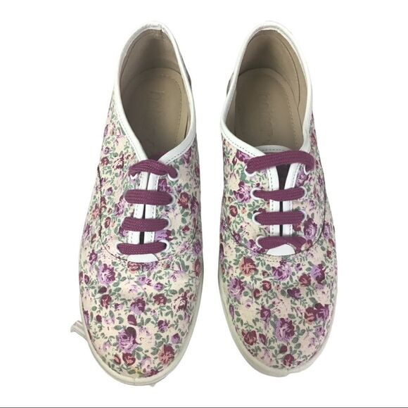 Hotter Women’s Purple Floral Canvas Sneaker Size 8 - Picture 3 of 8